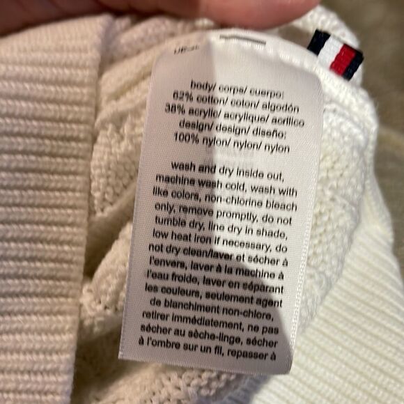 Tommy Hilfiger Fair Isle Argyle Logo Crewneck Sweater Medium - Picture 11 of 12